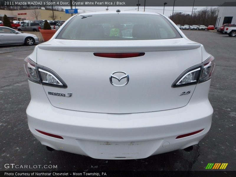 Crystal White Pearl Mica / Black 2011 Mazda MAZDA3 s Sport 4 Door