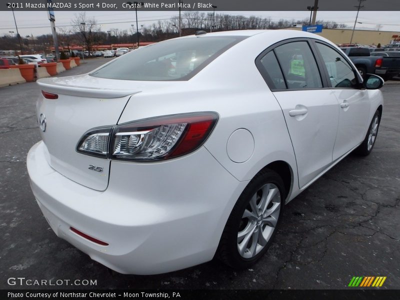 Crystal White Pearl Mica / Black 2011 Mazda MAZDA3 s Sport 4 Door