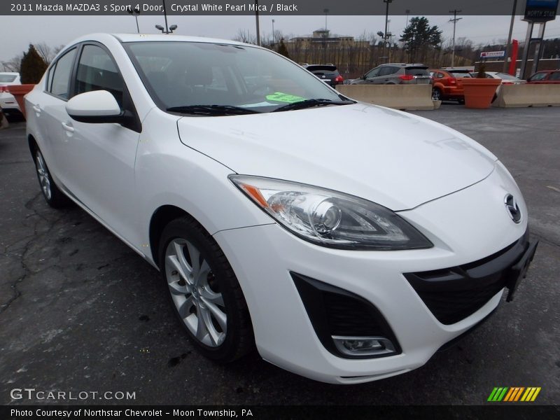 Crystal White Pearl Mica / Black 2011 Mazda MAZDA3 s Sport 4 Door