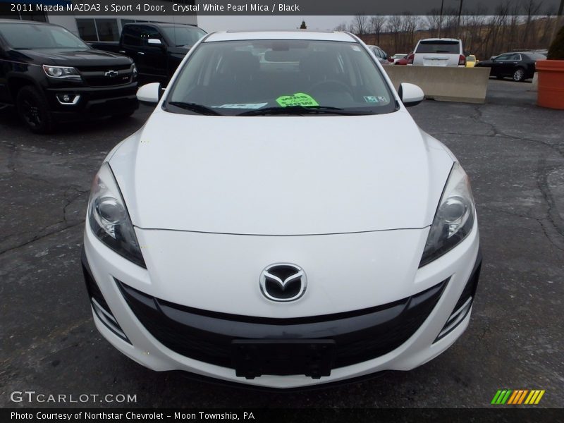 Crystal White Pearl Mica / Black 2011 Mazda MAZDA3 s Sport 4 Door