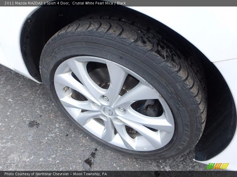Crystal White Pearl Mica / Black 2011 Mazda MAZDA3 s Sport 4 Door