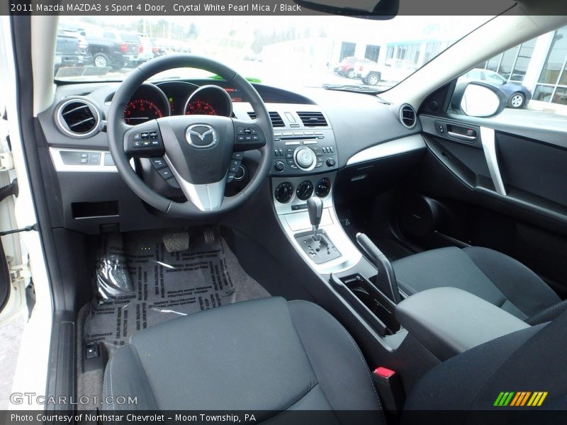 Crystal White Pearl Mica / Black 2011 Mazda MAZDA3 s Sport 4 Door