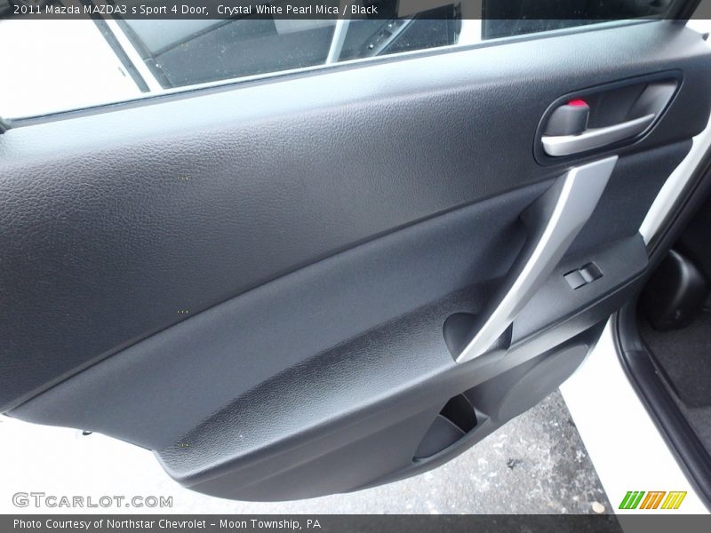 Crystal White Pearl Mica / Black 2011 Mazda MAZDA3 s Sport 4 Door