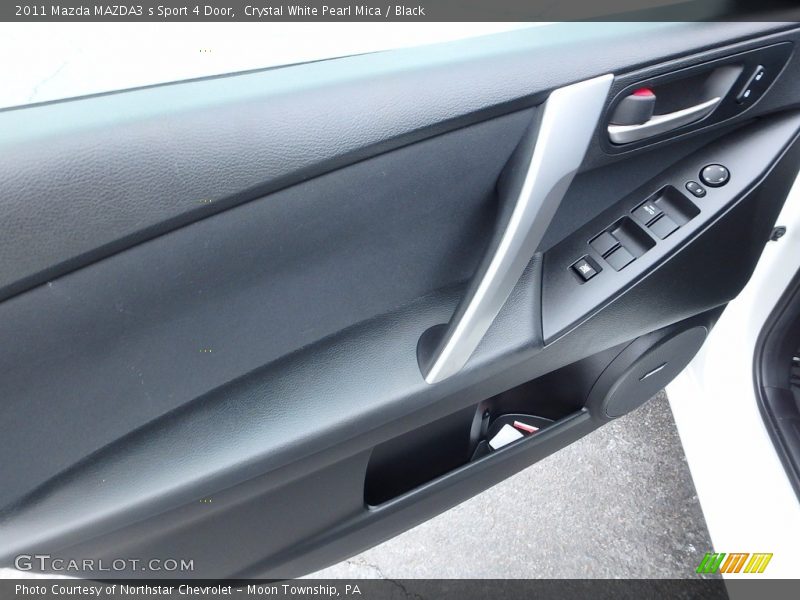Crystal White Pearl Mica / Black 2011 Mazda MAZDA3 s Sport 4 Door