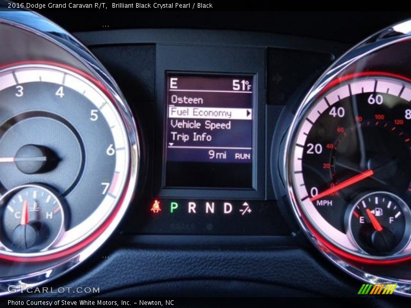 Brilliant Black Crystal Pearl / Black 2016 Dodge Grand Caravan R/T