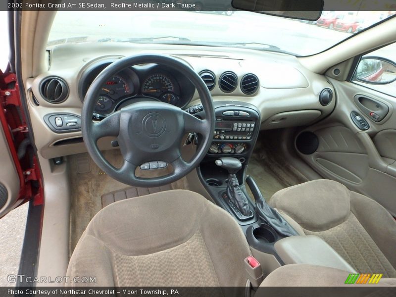 Redfire Metallic / Dark Taupe 2002 Pontiac Grand Am SE Sedan