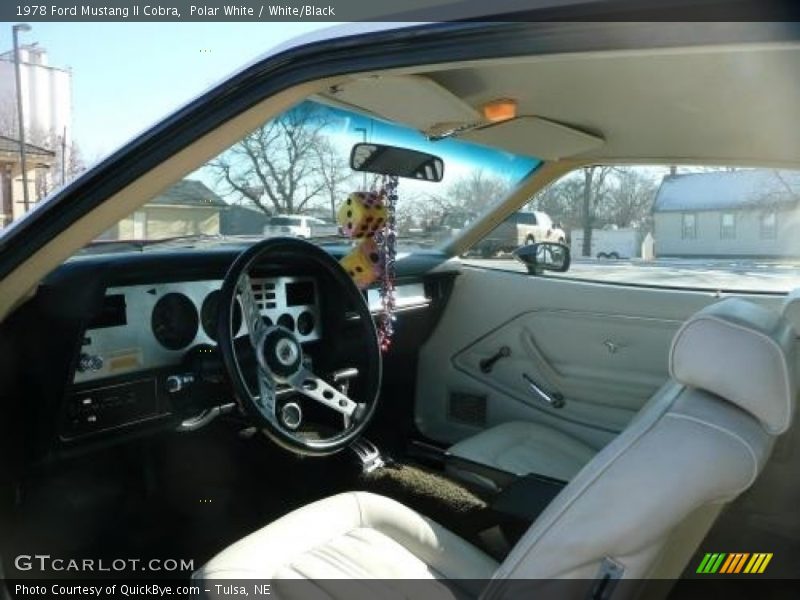  1978 Mustang II Cobra White/Black Interior
