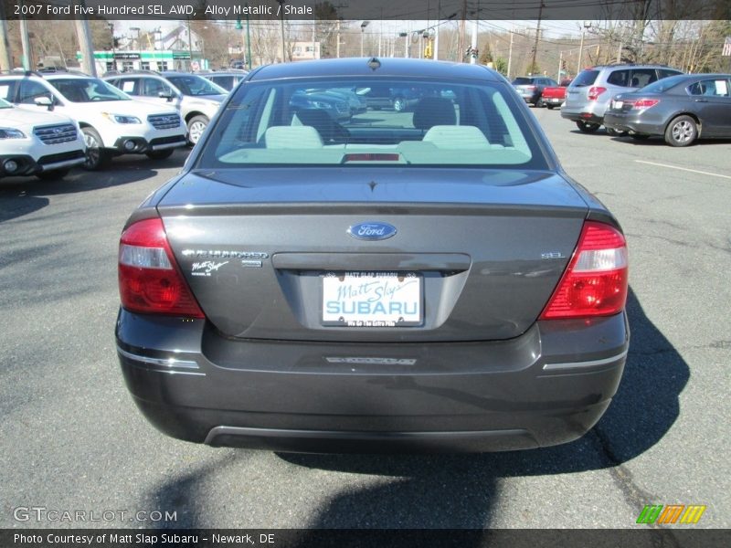 Alloy Metallic / Shale 2007 Ford Five Hundred SEL AWD