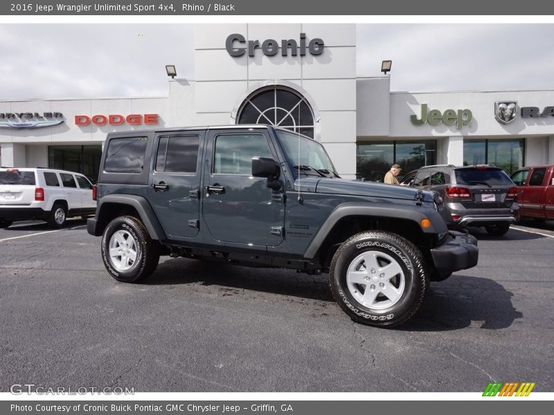 Rhino / Black 2016 Jeep Wrangler Unlimited Sport 4x4