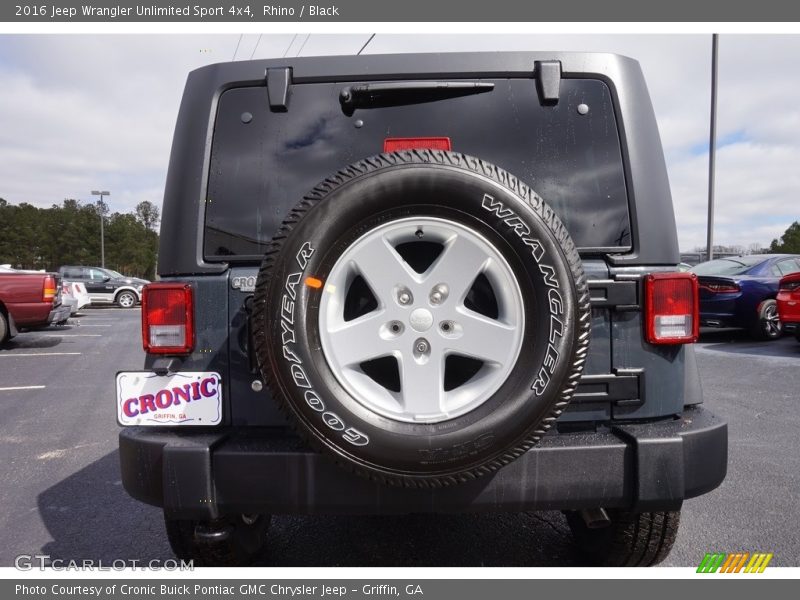 Rhino / Black 2016 Jeep Wrangler Unlimited Sport 4x4