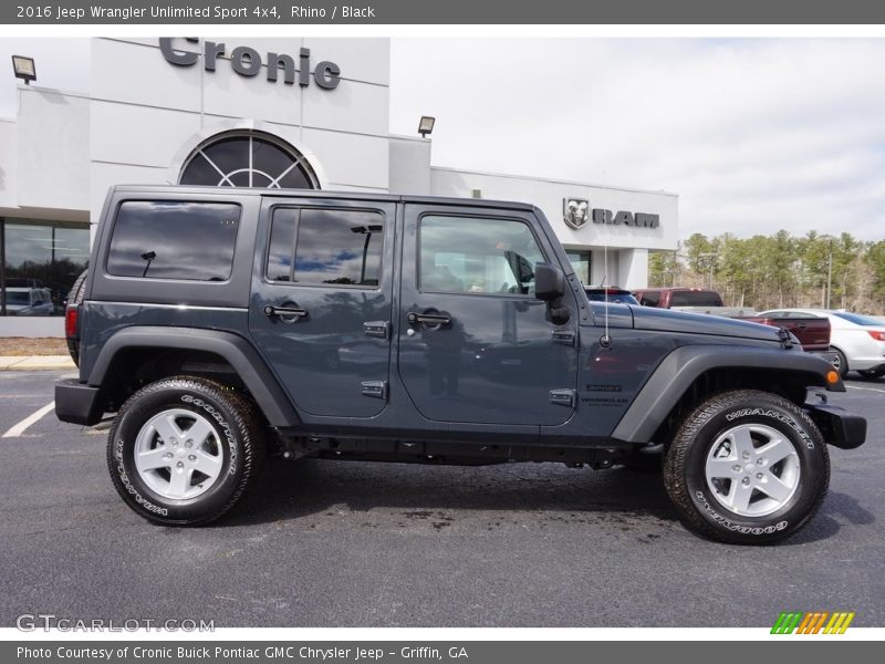 Rhino / Black 2016 Jeep Wrangler Unlimited Sport 4x4