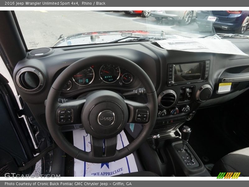 Rhino / Black 2016 Jeep Wrangler Unlimited Sport 4x4