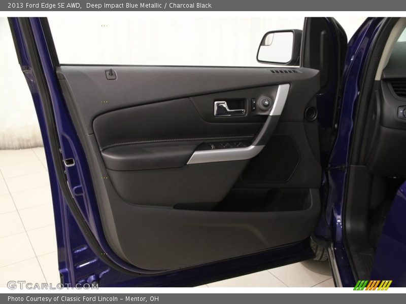 Deep Impact Blue Metallic / Charcoal Black 2013 Ford Edge SE AWD