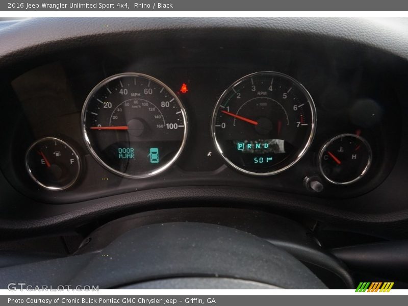 Rhino / Black 2016 Jeep Wrangler Unlimited Sport 4x4