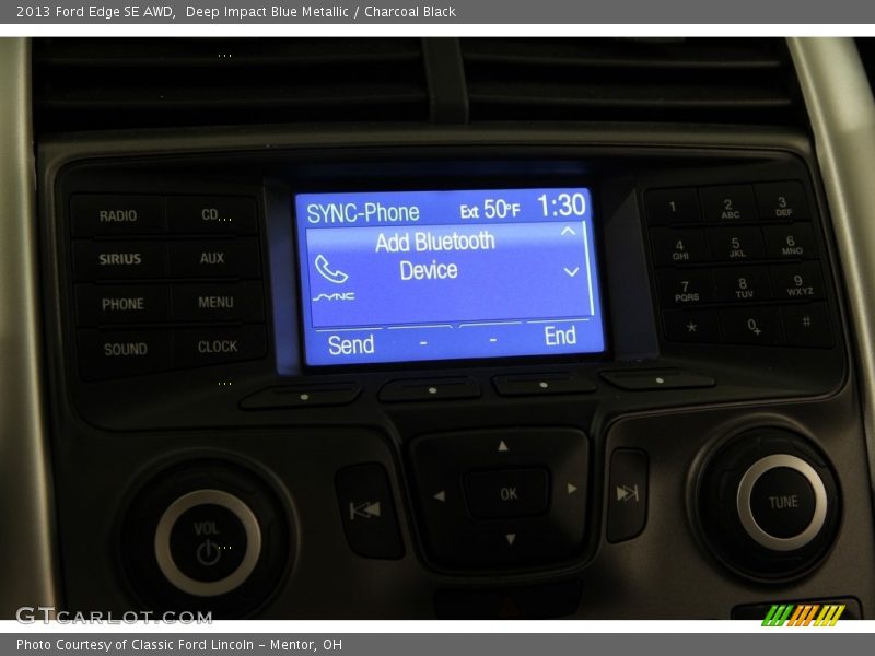 Deep Impact Blue Metallic / Charcoal Black 2013 Ford Edge SE AWD