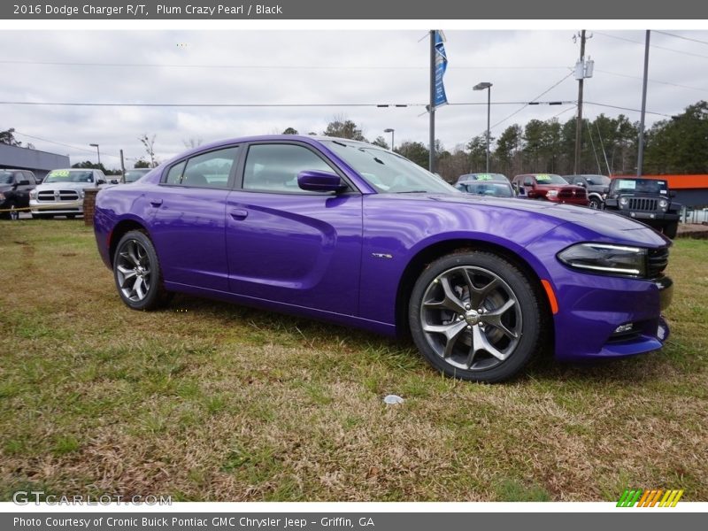 Plum Crazy Pearl / Black 2016 Dodge Charger R/T