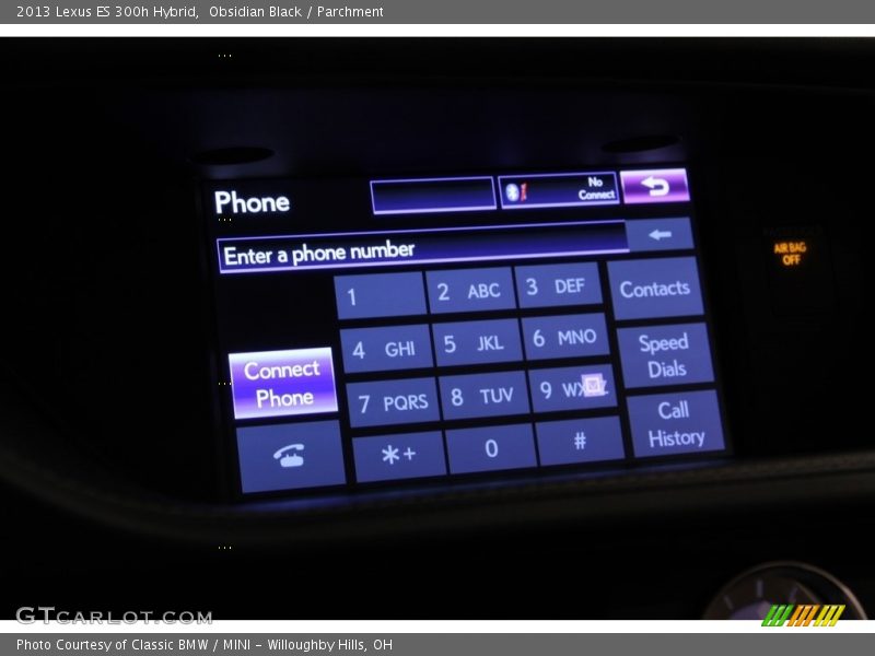 Obsidian Black / Parchment 2013 Lexus ES 300h Hybrid
