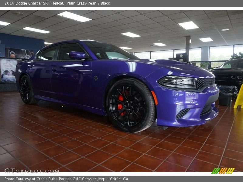 Plum Crazy Pearl / Black 2016 Dodge Charger SRT Hellcat