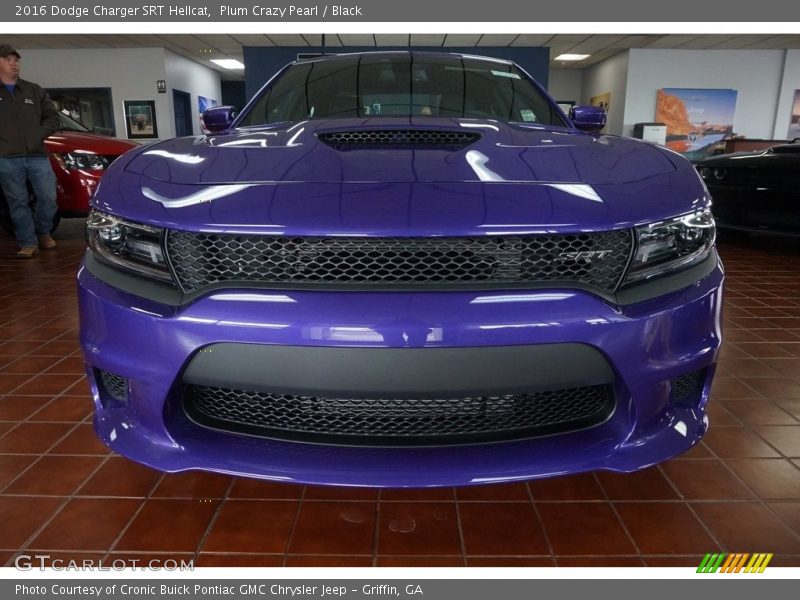 Plum Crazy Pearl / Black 2016 Dodge Charger SRT Hellcat