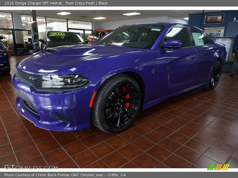 Plum Crazy Pearl / Black 2016 Dodge Charger SRT Hellcat