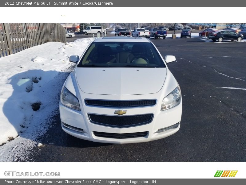 Summit White / Cocoa/Cashmere 2012 Chevrolet Malibu LT