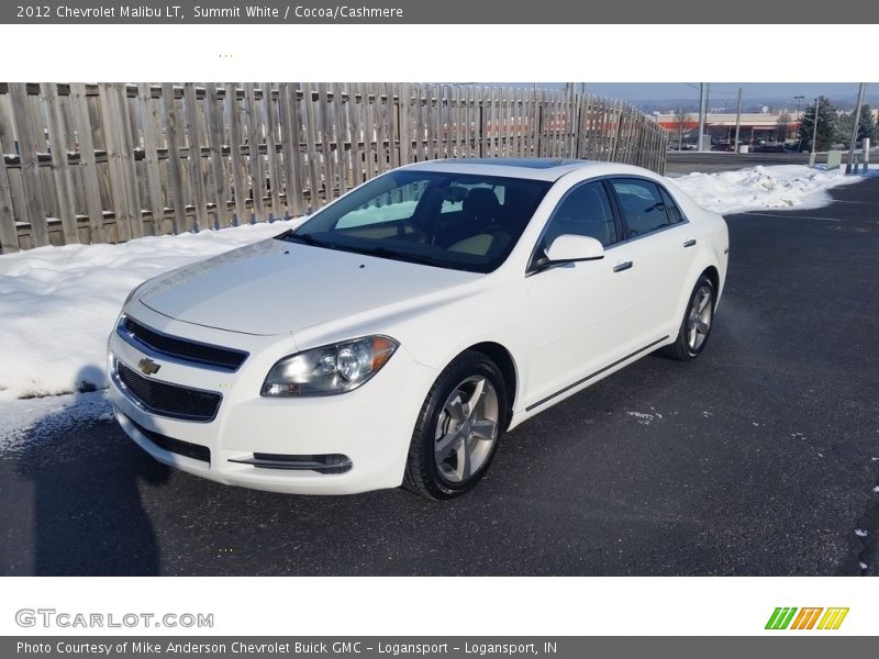 Summit White / Cocoa/Cashmere 2012 Chevrolet Malibu LT