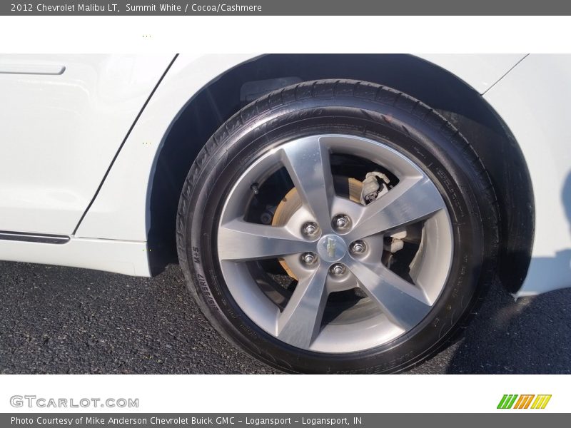 Summit White / Cocoa/Cashmere 2012 Chevrolet Malibu LT