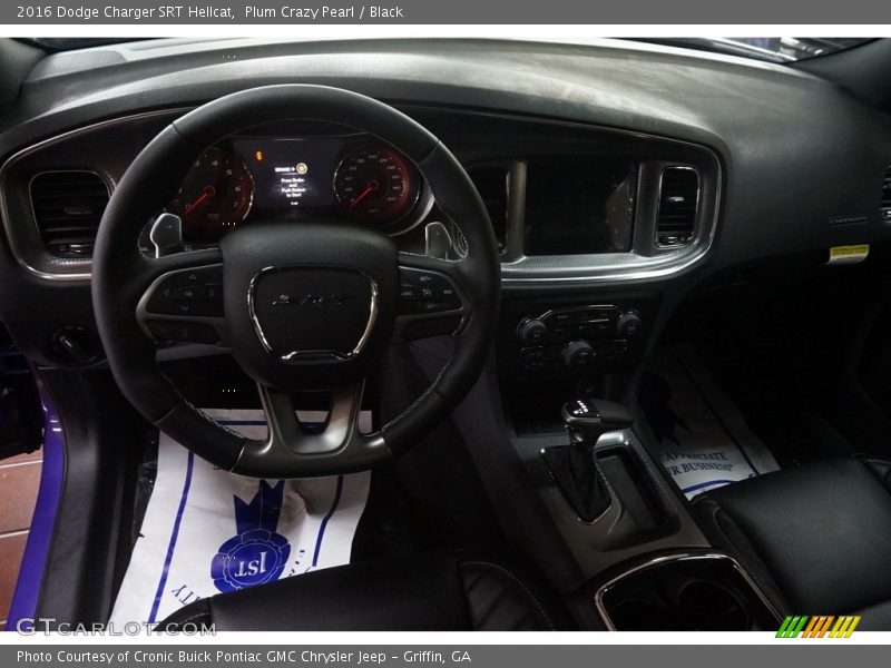 Plum Crazy Pearl / Black 2016 Dodge Charger SRT Hellcat