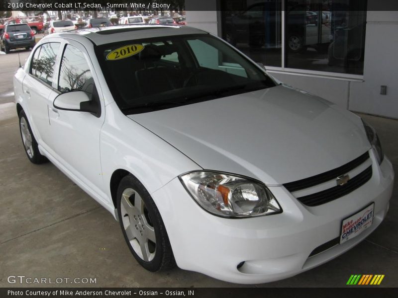 Summit White / Ebony 2010 Chevrolet Cobalt LT Sedan