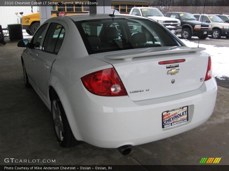 Summit White / Ebony 2010 Chevrolet Cobalt LT Sedan