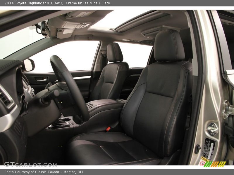 Creme Brulee Mica / Black 2014 Toyota Highlander XLE AWD