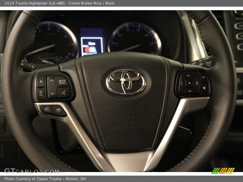 Creme Brulee Mica / Black 2014 Toyota Highlander XLE AWD