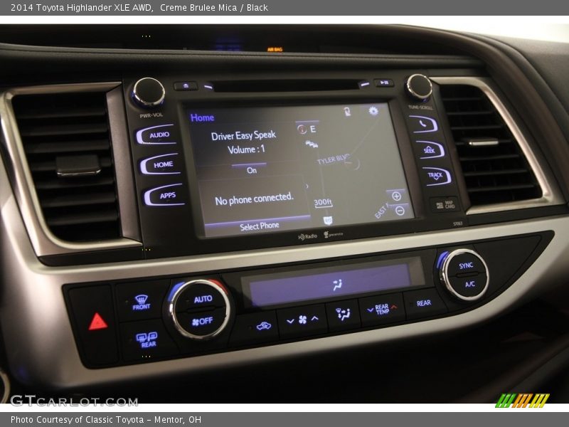 Creme Brulee Mica / Black 2014 Toyota Highlander XLE AWD