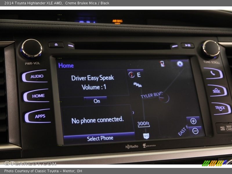 Creme Brulee Mica / Black 2014 Toyota Highlander XLE AWD