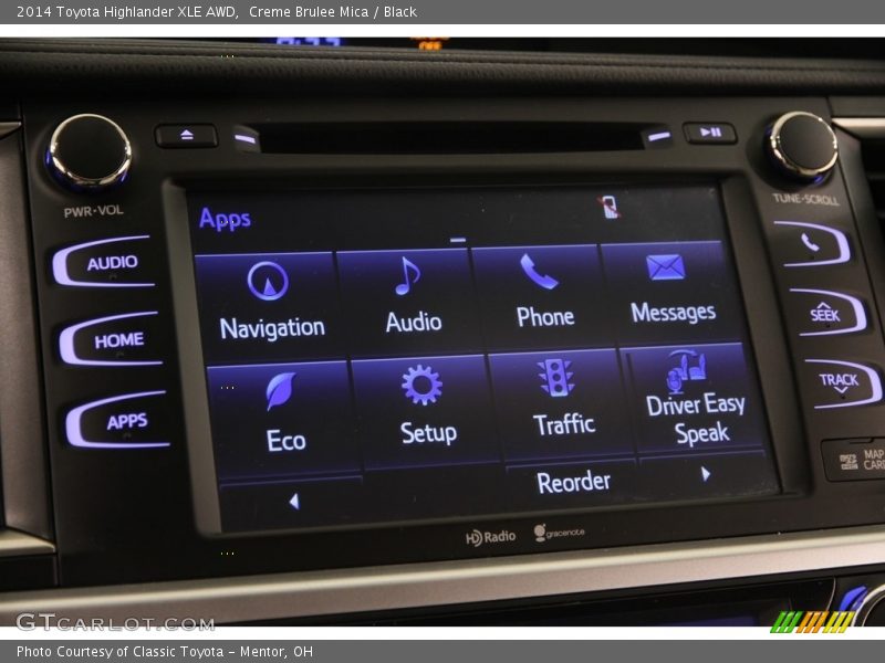 Creme Brulee Mica / Black 2014 Toyota Highlander XLE AWD