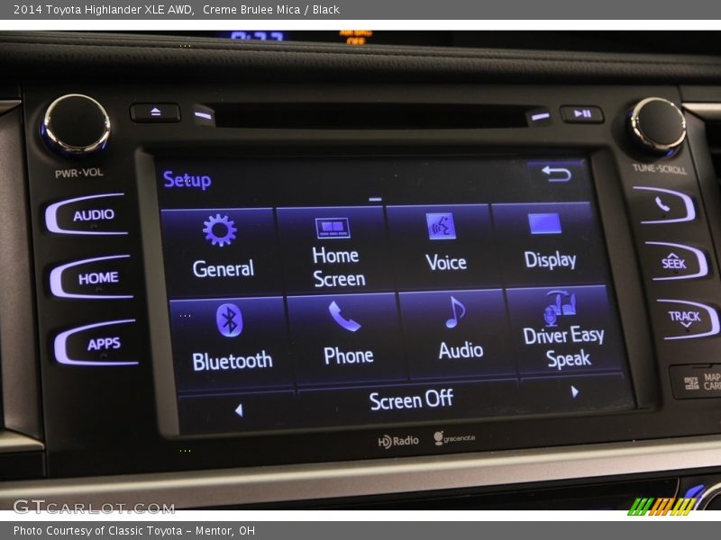 Creme Brulee Mica / Black 2014 Toyota Highlander XLE AWD