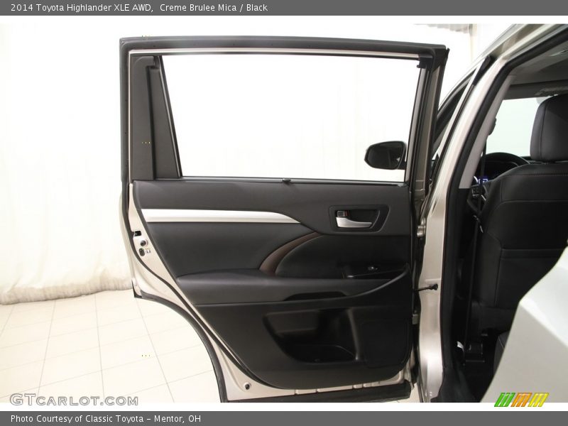 Creme Brulee Mica / Black 2014 Toyota Highlander XLE AWD