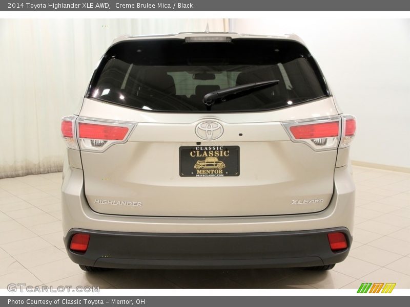 Creme Brulee Mica / Black 2014 Toyota Highlander XLE AWD
