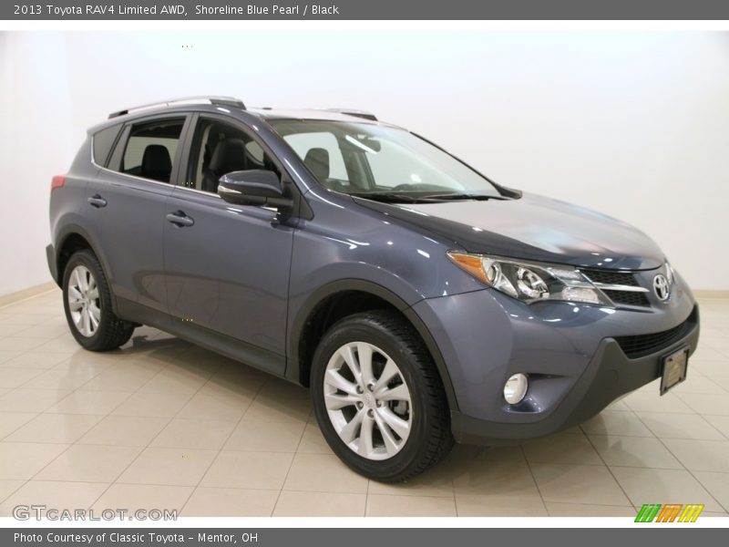 Shoreline Blue Pearl / Black 2013 Toyota RAV4 Limited AWD