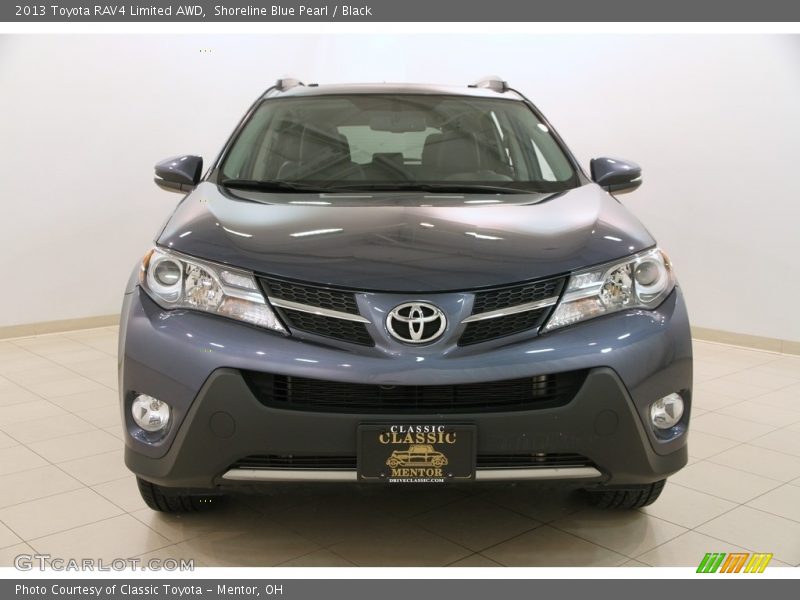 Shoreline Blue Pearl / Black 2013 Toyota RAV4 Limited AWD