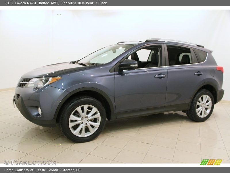 Shoreline Blue Pearl / Black 2013 Toyota RAV4 Limited AWD