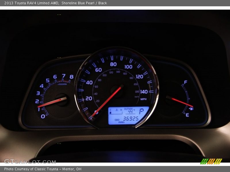 Shoreline Blue Pearl / Black 2013 Toyota RAV4 Limited AWD