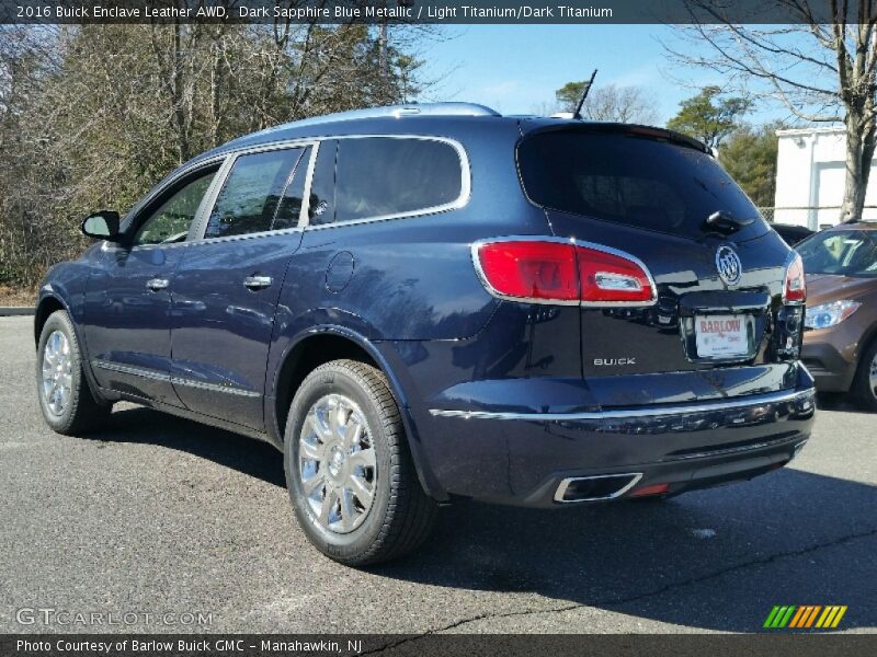 Dark Sapphire Blue Metallic / Light Titanium/Dark Titanium 2016 Buick Enclave Leather AWD