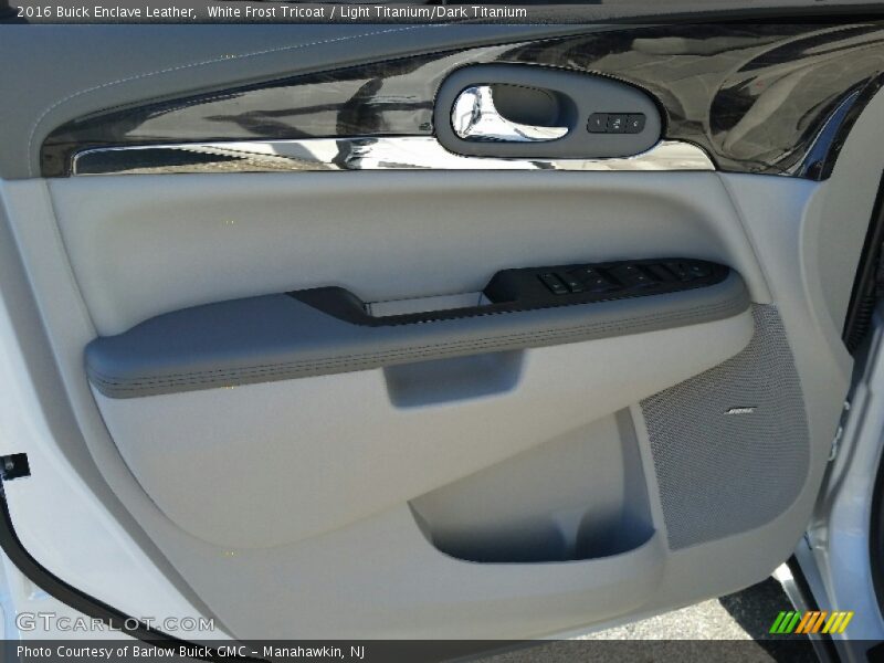 White Frost Tricoat / Light Titanium/Dark Titanium 2016 Buick Enclave Leather