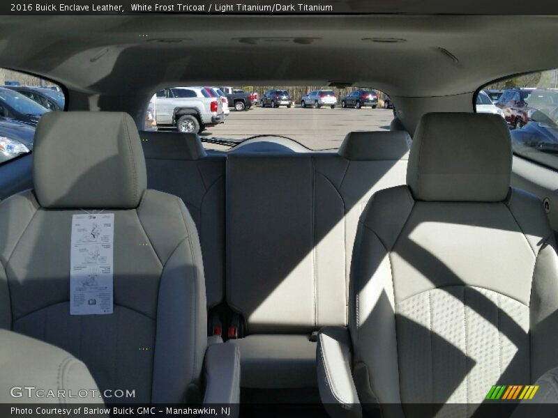 White Frost Tricoat / Light Titanium/Dark Titanium 2016 Buick Enclave Leather