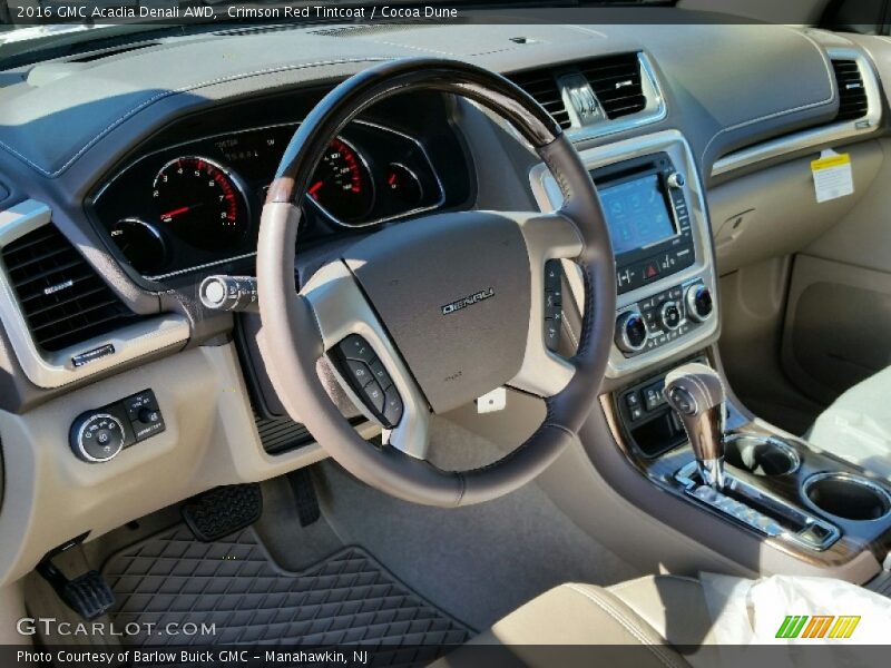 Crimson Red Tintcoat / Cocoa Dune 2016 GMC Acadia Denali AWD