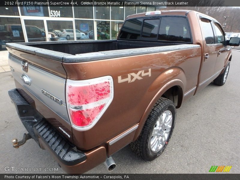 Golden Bronze Metallic / Platinum Sienna Brown/Black Leather 2012 Ford F150 Platinum SuperCrew 4x4