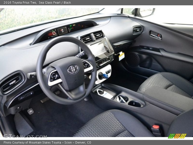Sea Glass Pearl / Black 2016 Toyota Prius Two