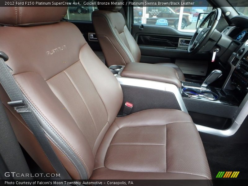 Golden Bronze Metallic / Platinum Sienna Brown/Black Leather 2012 Ford F150 Platinum SuperCrew 4x4