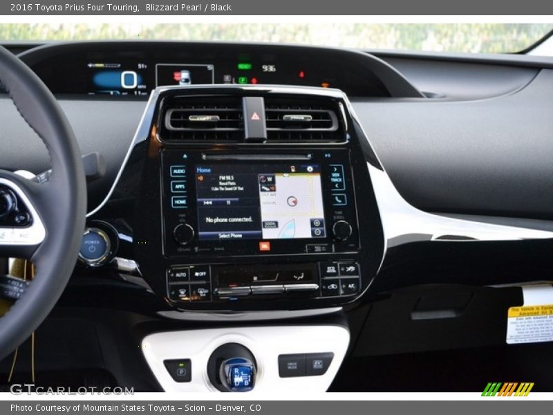 Blizzard Pearl / Black 2016 Toyota Prius Four Touring
